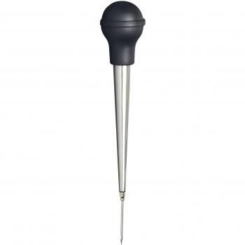 Bastidor de Cocina Master Class con Bombilla de Silicona, Plateado y Negro