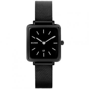 Millner Damenarmbanduhr 0010802 Royal Schwarz Edelstahl