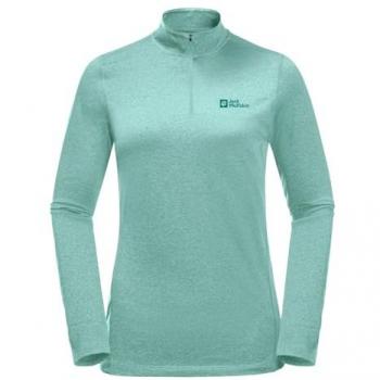 Jack Wolfskin Sky Thermal Forro Polar Mujer Negro Estilo Urbano