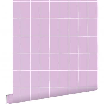 Carrelage lilas violet & blanc ESTAHOME 50 m² de papier peint