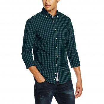 Redford Men's Slim Fit Casual Shirt, Green