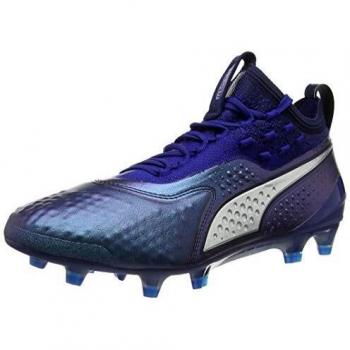 Puma One 1 LTH FG AG Men's Soccer Shoes Sodalite Blue Silver 6.5 UK