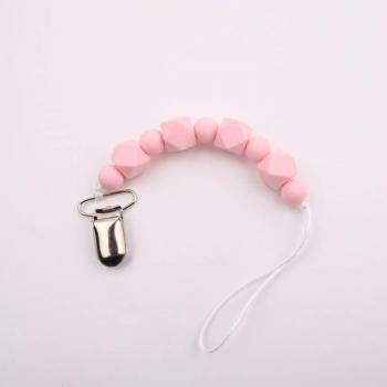Chaîne de sucette en silicone pour mamelons et jouets de dentition