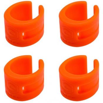 4Pcs Bike Frame Fork Rubber Protective Ring and Chain Sticker U2JB