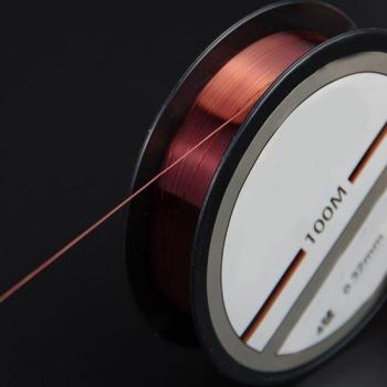 MUQZI Linea de Pesca 3.5 Rojo 100 m Monofilamento