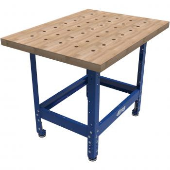 Banc de chantier en bois solide 610 × 813 mm – Plateau perforé – Modèle KREG HWBT‑3224‑DH