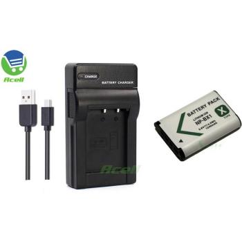NP‑BX1 Charge & Power Kit – USB/LCD Ladegerät für ZV‑1 und HX‑Reihe