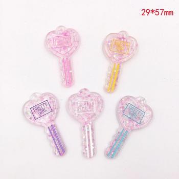 Glitter Resin Heart Star Charms for Jewelry Making