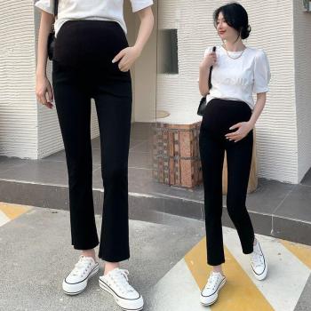 Elegant Black Maternity Denim Trousers for Office