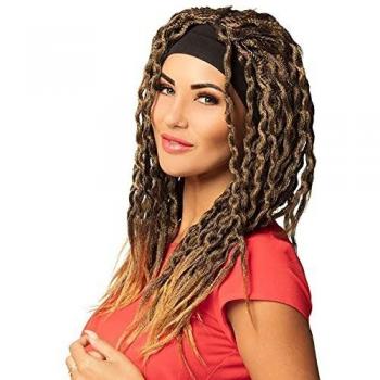 Parrucca Emily Rastafari con Nastro Nero