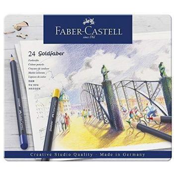 Étui métallique 24 crayons Goldfaber Faber‑Castell