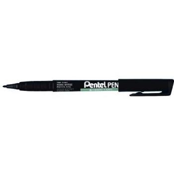2 x Pentel Permanentmarker green Label 1mm Rundspitze schwarz