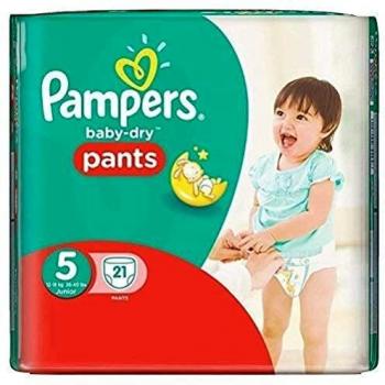 Pampers Baby Dry Pants, Size 5, 21 Nappies, Family Pack