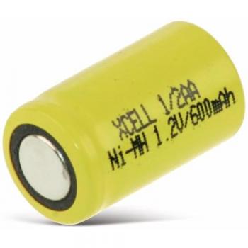 Pile Industrielle Xcell NiMH 1/2 Aa – 25,5 × 14,5 mm – 1,2 V / 600 mAh