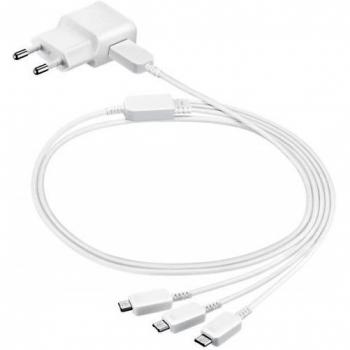 Kit de Carga Samsung ET-KG900 Blancas: Adaptador + Multicable