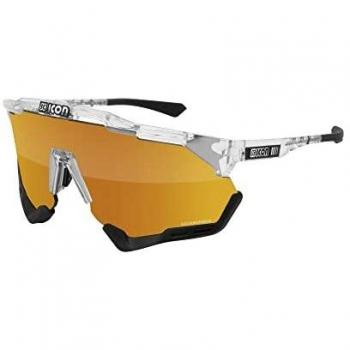 Occhiali Scicon Unisex Sportivi Aeroshade XL SCNPP Crystal Gloss Bronzo Multicolore