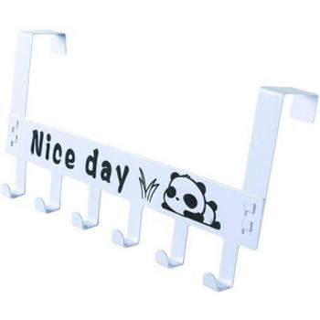 Durable Over-Door Hook with 6 Practical Hooks