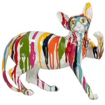Estatua Decorativa de Gato 32 x 13 x 28,5 cm