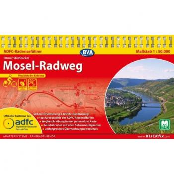Otmar Steinbicker Adfc-Radreiseführer Mosel-Radweg 1:50.000 Praktische Spiralbindung, Reiß