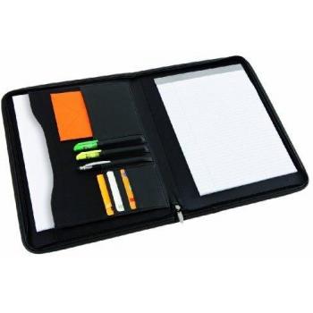 Alba Conférencier Zipper avec 1 porte bloc + 1 pochette soufflet dossier + 1 fermeture éclair