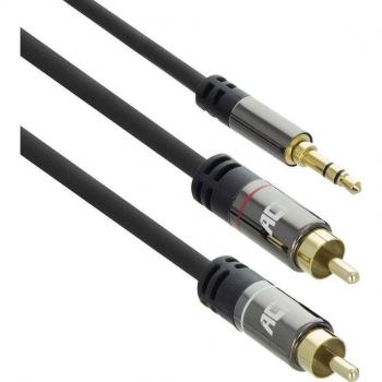 ACT AC3607 audio kabel 3.5mm naar 2 x RCA