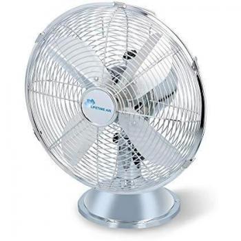 Ventilateur de Table Lifetime Air 35W 30 cm – Look Vintage