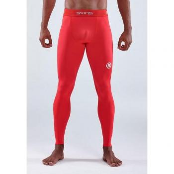 S1 Long Tights für Männer – Skins Lauftight, Rot, 151 – XXL