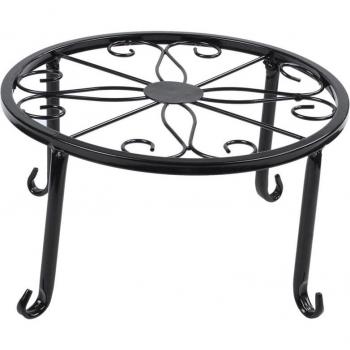 Soporte de Jardín Negro de 12 – Diseño Forjado