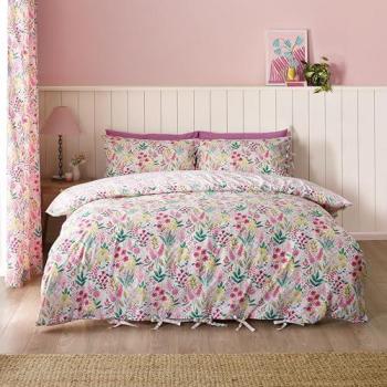 Tilly Floral Pink Reversible Duvet Cover with Pillowcases