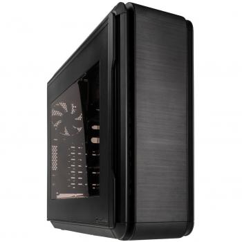 06BW V2 Aluminium Tower Casing with 240 mm Radiator, USB 3.0 x2, SD Card Slot, Fan Control (Black)