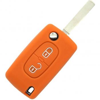 2-Button Silicone Remote Key Cover for Peugeot Citroen