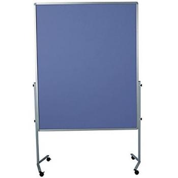 Legamaster 7‑204200 Premium Mod Wand – 120 × 150 cm, filzbespannt in Blau-Grau – Tragbar