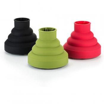 Accessoire couverture diffuseur sèche-cheveux en silicone avec capuchon pliable pour coiffage DIY