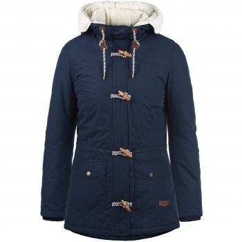 DESIRES Conchita gefütterte Winterjacke Damen Parka mit Kapuze, Größe:S, Farbe:Insignia Blue