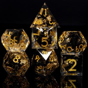 7-Piece Resin Dice Set for Dungeons and Dragons