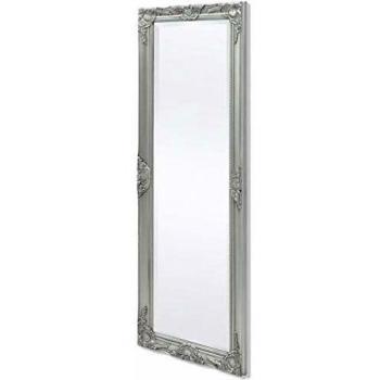 Specchio a muro barocco 140x50 cm finitura argento