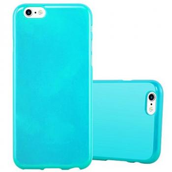 Copertura in Gelatina TPU Cadorabo Blu per Smartphone Apple
