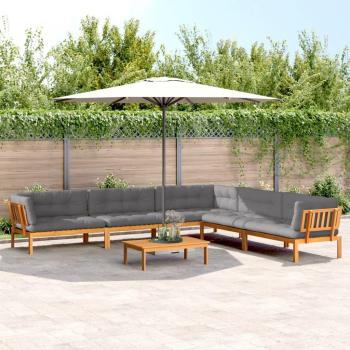 VidaXL 6 Piece Outdoor Pallet Sofa Set with Cushions Solid Wood Acacia