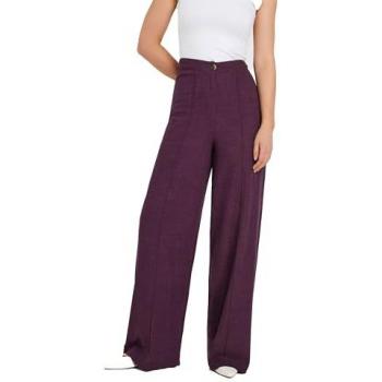 Long Tall Sally Purple Tall Linen Wide Leg Pants – 20XL Female