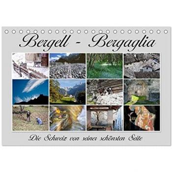 Bergell Bergaglia Tischkalender 2025 DIN A5 quer CALVENDO Monatskalender