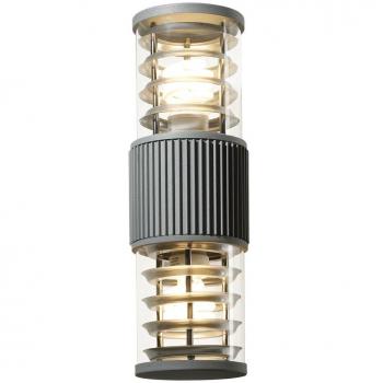 Terrassenlicht Wandlampe – Aluminiumrahmen, Glasflakon, IP54