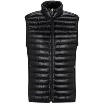 BOSS Chaleco sin mangas Techno en color negro XL