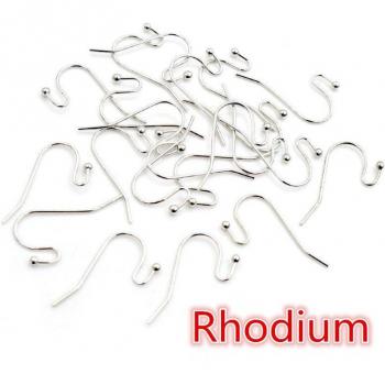 100pcs Brass Hook Earwires 21x16mm Jewelry Making Supplies