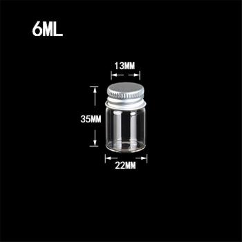 Jars Crafts Glass Bottles with Aluminium Cap 10ml