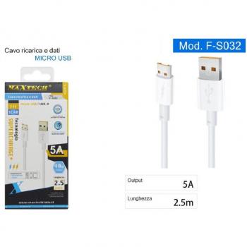 SuperCharge MaxTech MicroUSB 2,5 m – 5 A