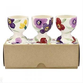 Emma Bridgewater Purple Wallflower Egg Cups (3-Pack)