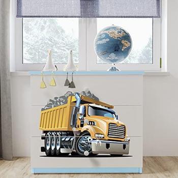 Commode d'enfant Kocot Kids Babydreams bleue Camion 80,5x41x81