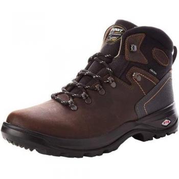Grisport Kids Pennine Waxy Leather Walking Boots 4 UK brown