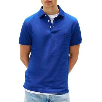 Tommy Hilfiger Poloshirt 1985 – Unifarbenes Slim Fit Polo mit Krawatte