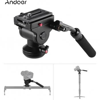 Andoer Fluid Drag Pan Head for Cameras